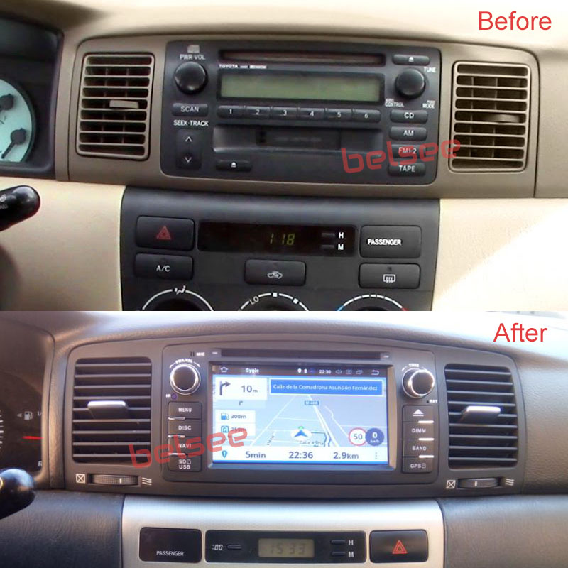 Belsee Aftermarket Car Stereo Upgrade for Toyota Corolla